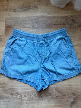 GAP Casual Light Blue Women's Denim-Look Shorts